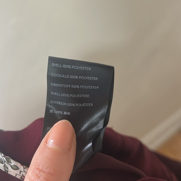 𝅺Anthropologie Sasha Button-Fly Tapered Trousers in Wine Red size 10 pants - Picture 10 of 10